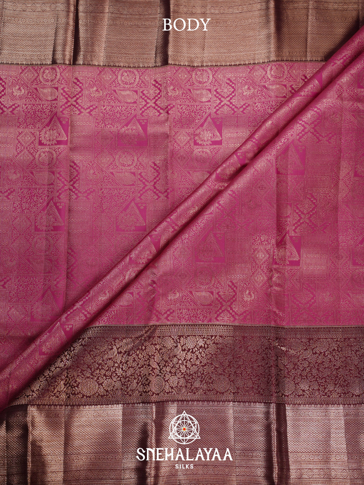 Magenta Kanjivaram Silk Saree