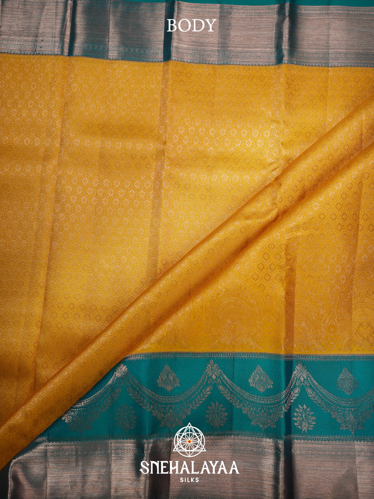 Yellow Kanjivaram Silk Saree