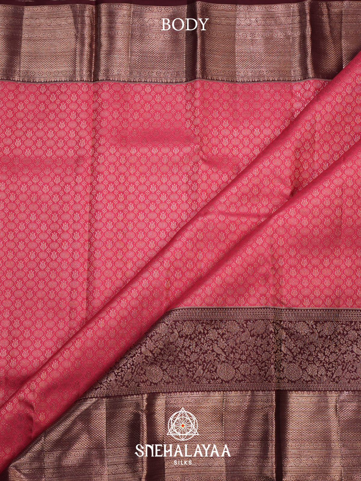 Pink Kanjivaram Silk Saree