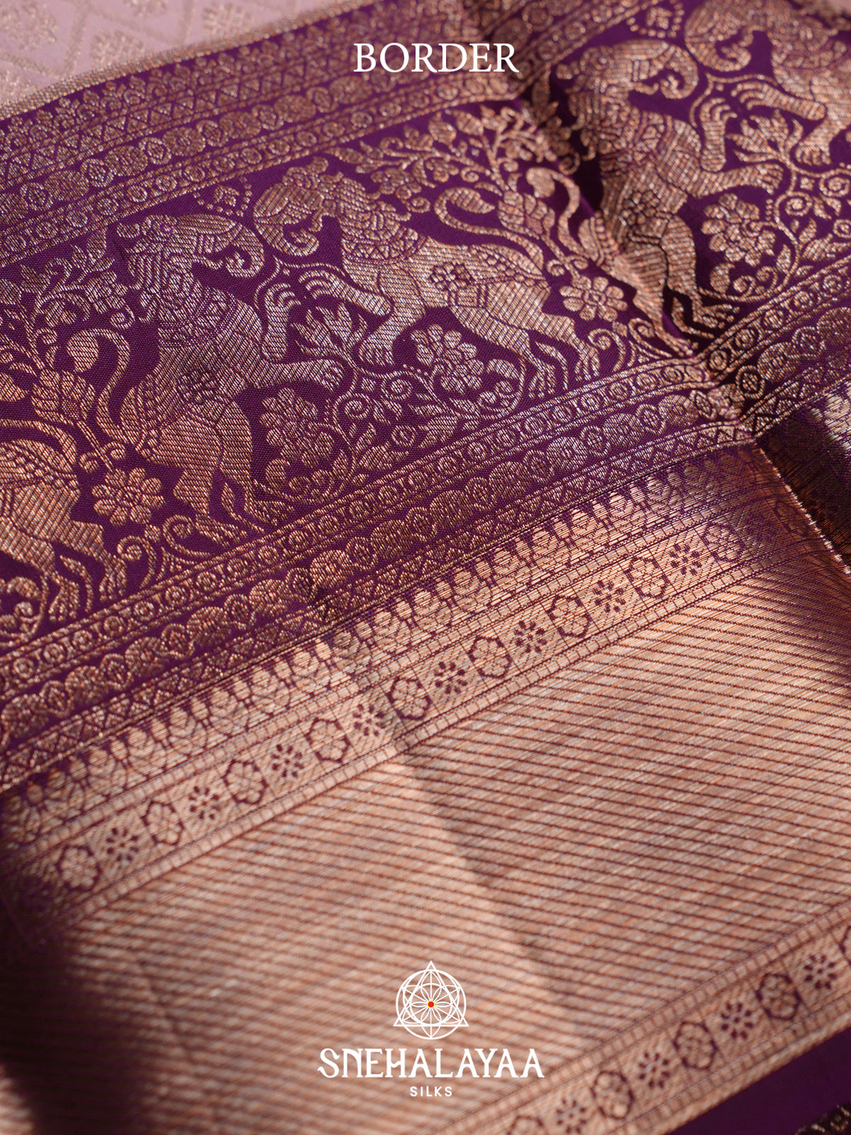 Mauve Kanjivaram Silk Saree