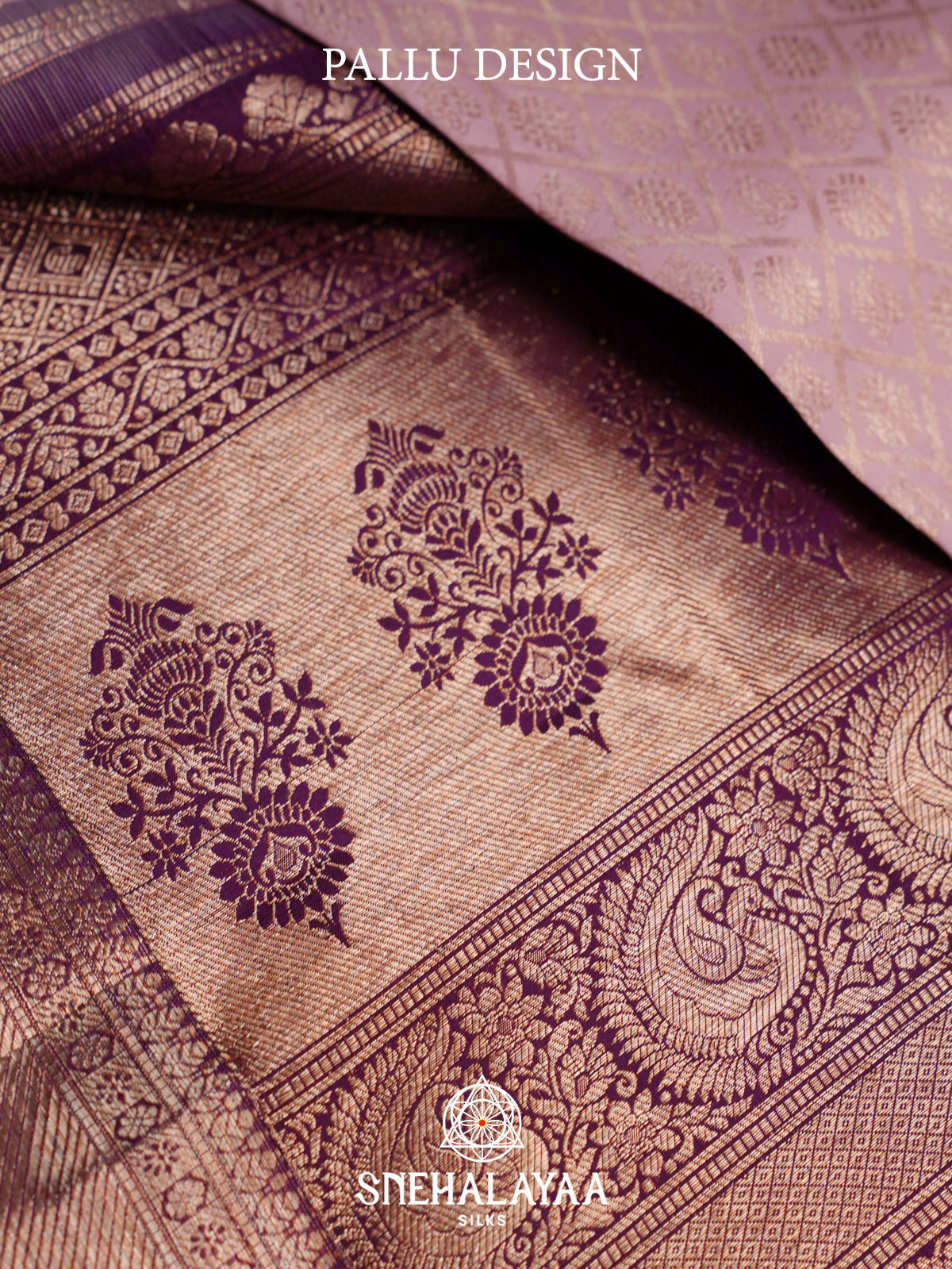 Mauve Kanjivaram Silk Saree