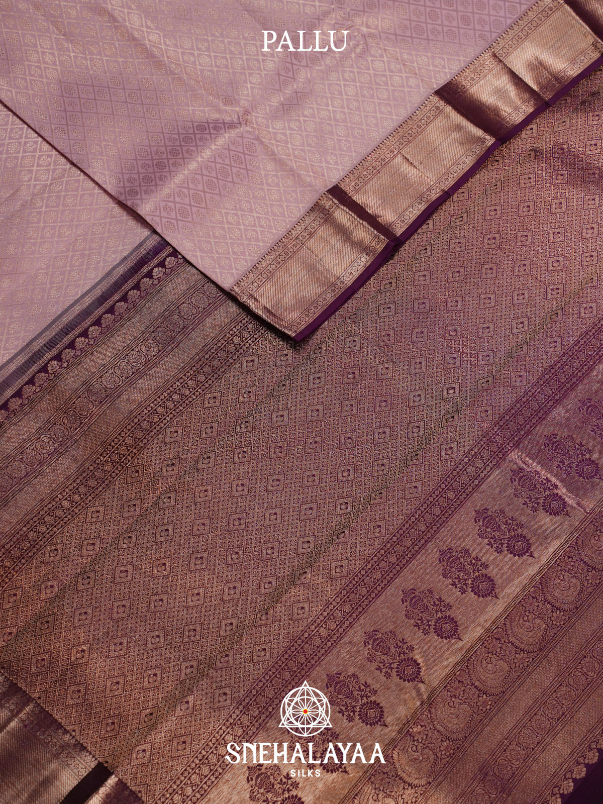 Mauve Kanjivaram Silk Saree