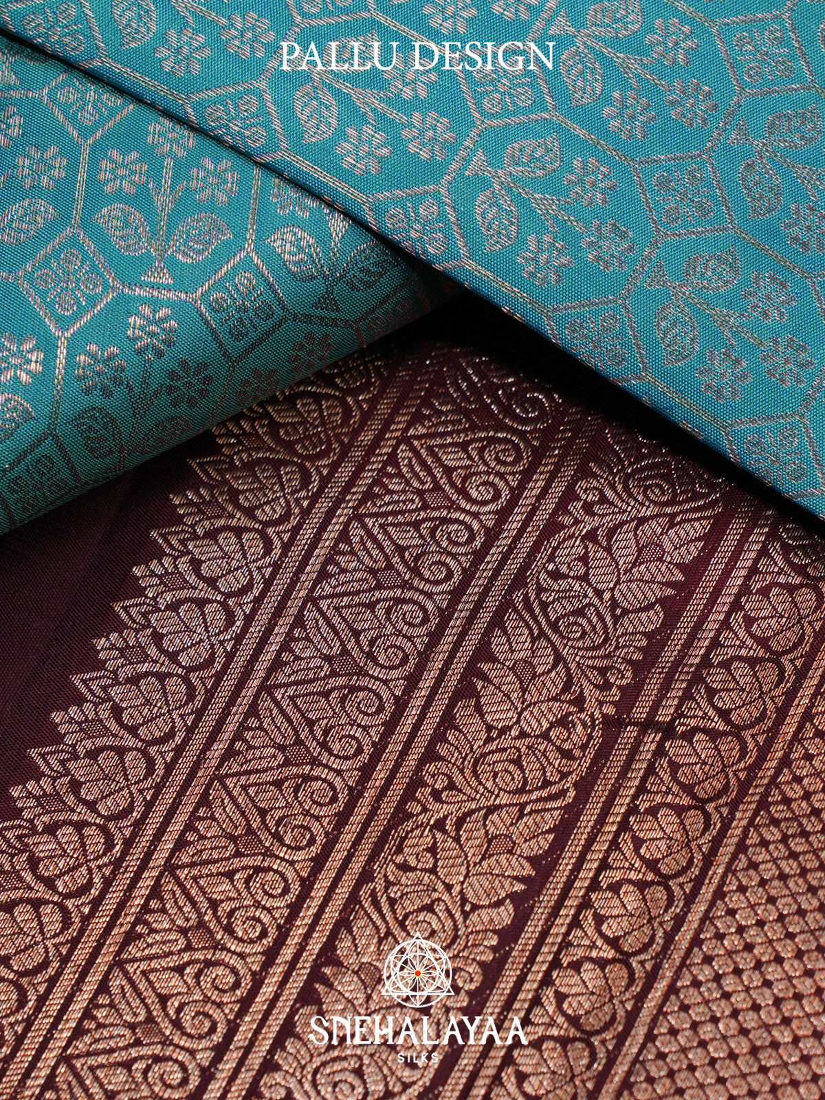 Teal Green Kanjivaram Silk Saree