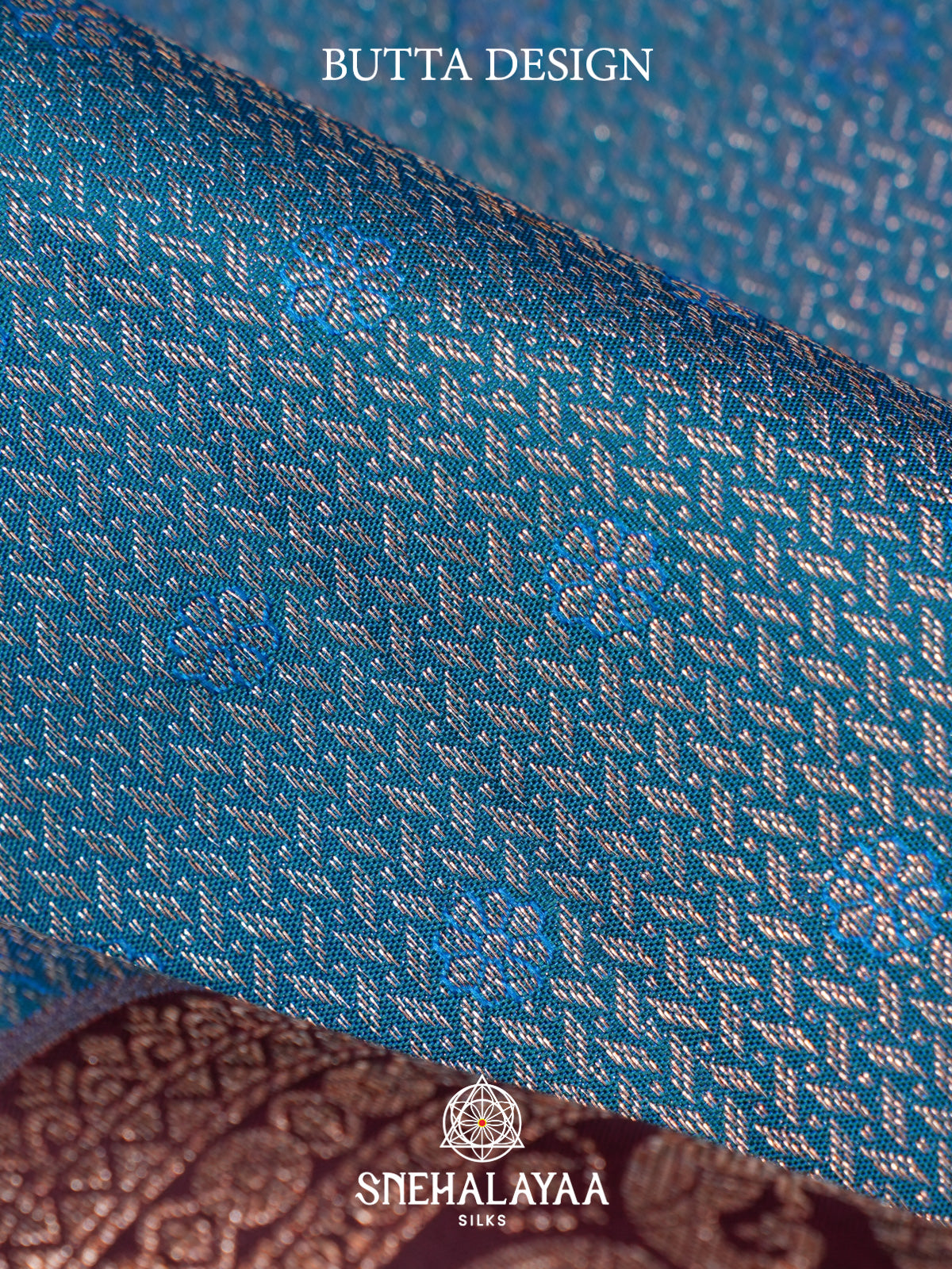 Peacock Blue Kanjivaram Silk Saree