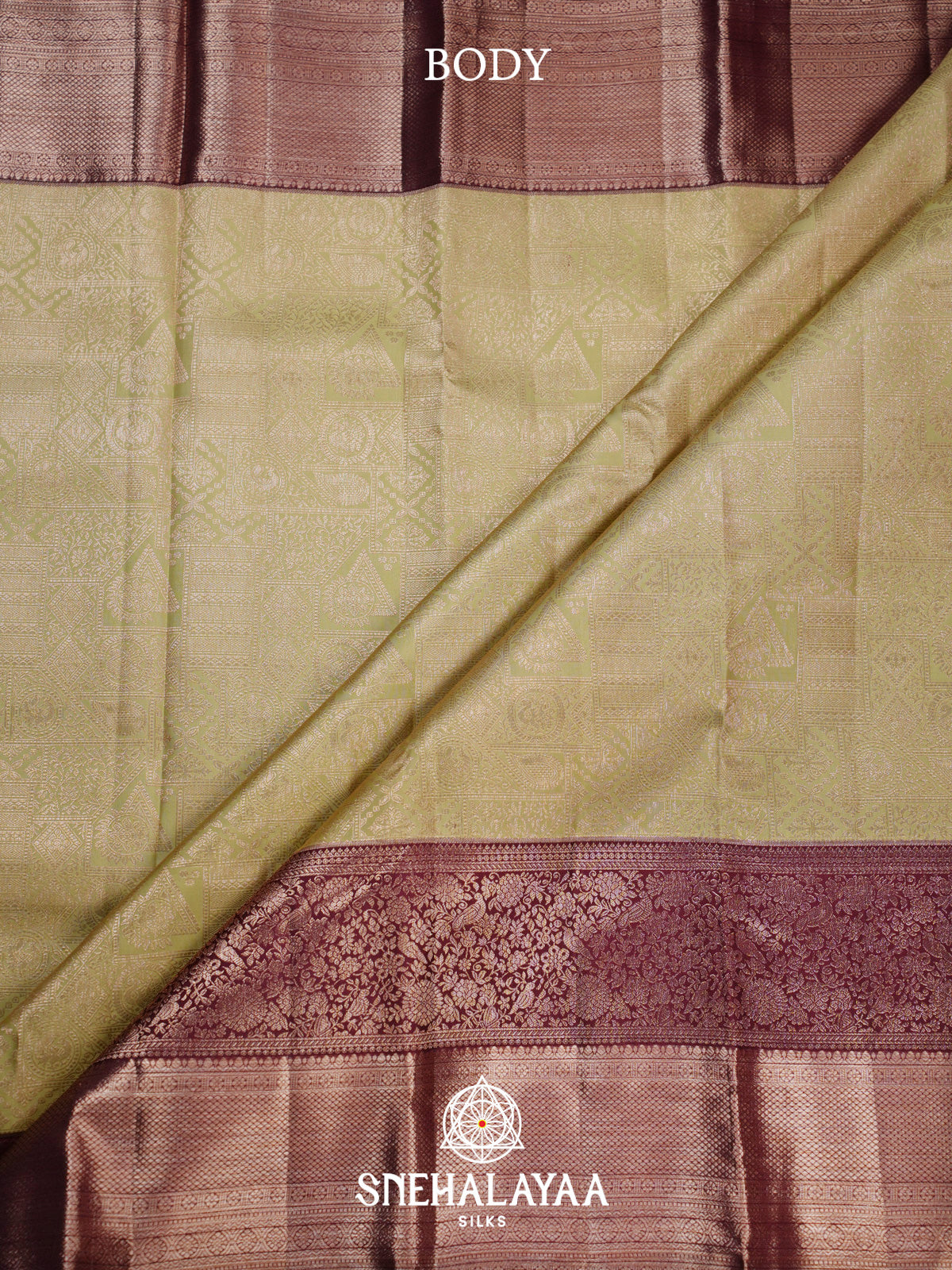 Moss Green Kanjivaram Silk Saree
