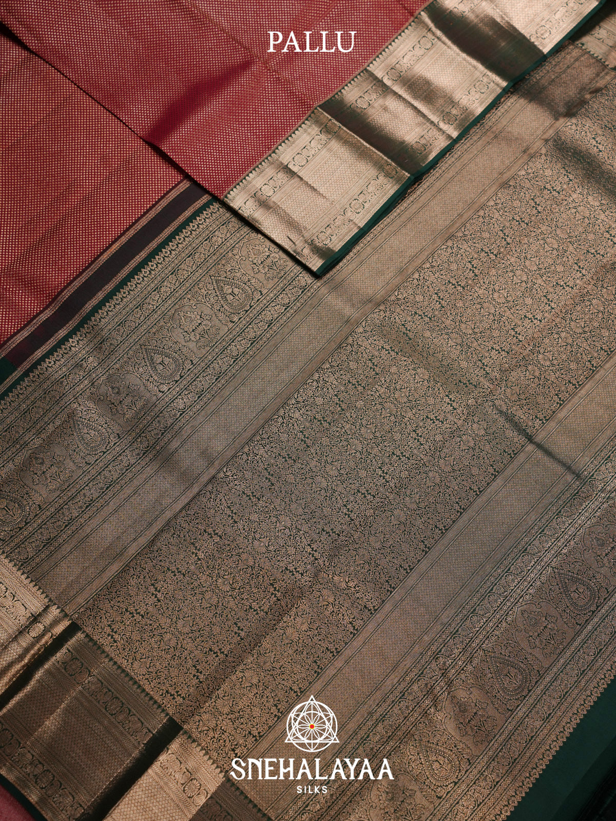 Maroon Kanjivaram Silk Saree