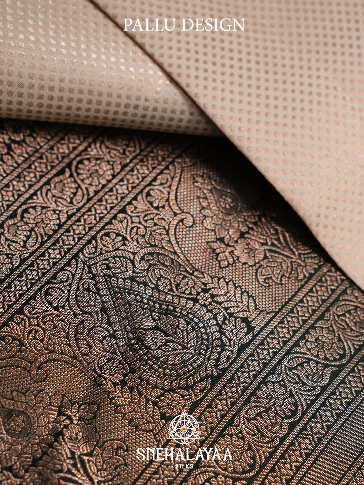 Beige Kanjivaram Silk Saree
