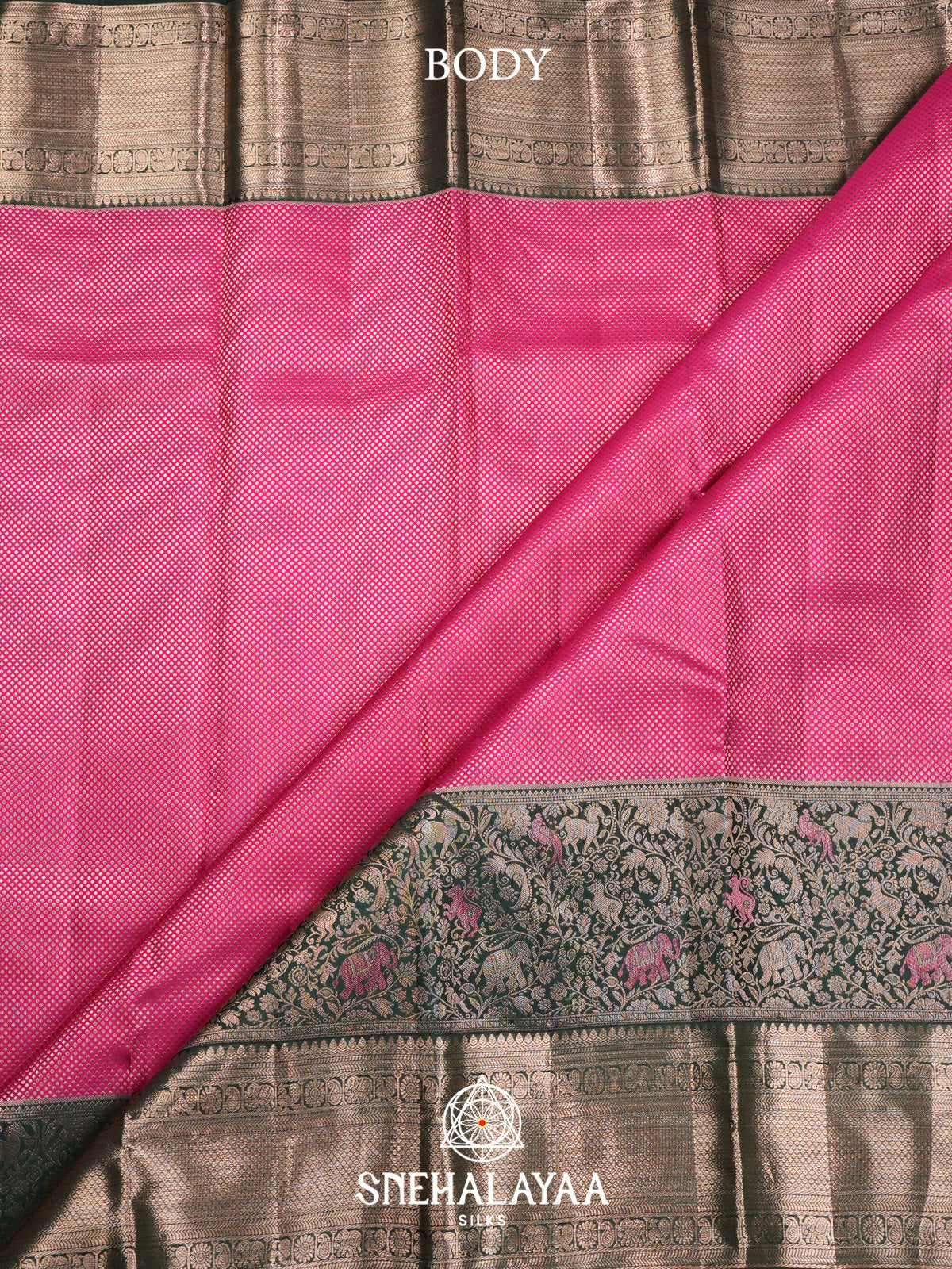 Pink Kanjivaram Silk Saree