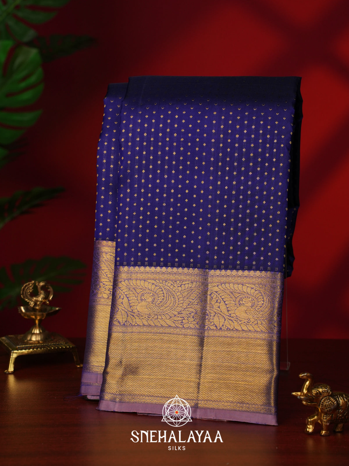 Purple Kanjivaram Silk Saree