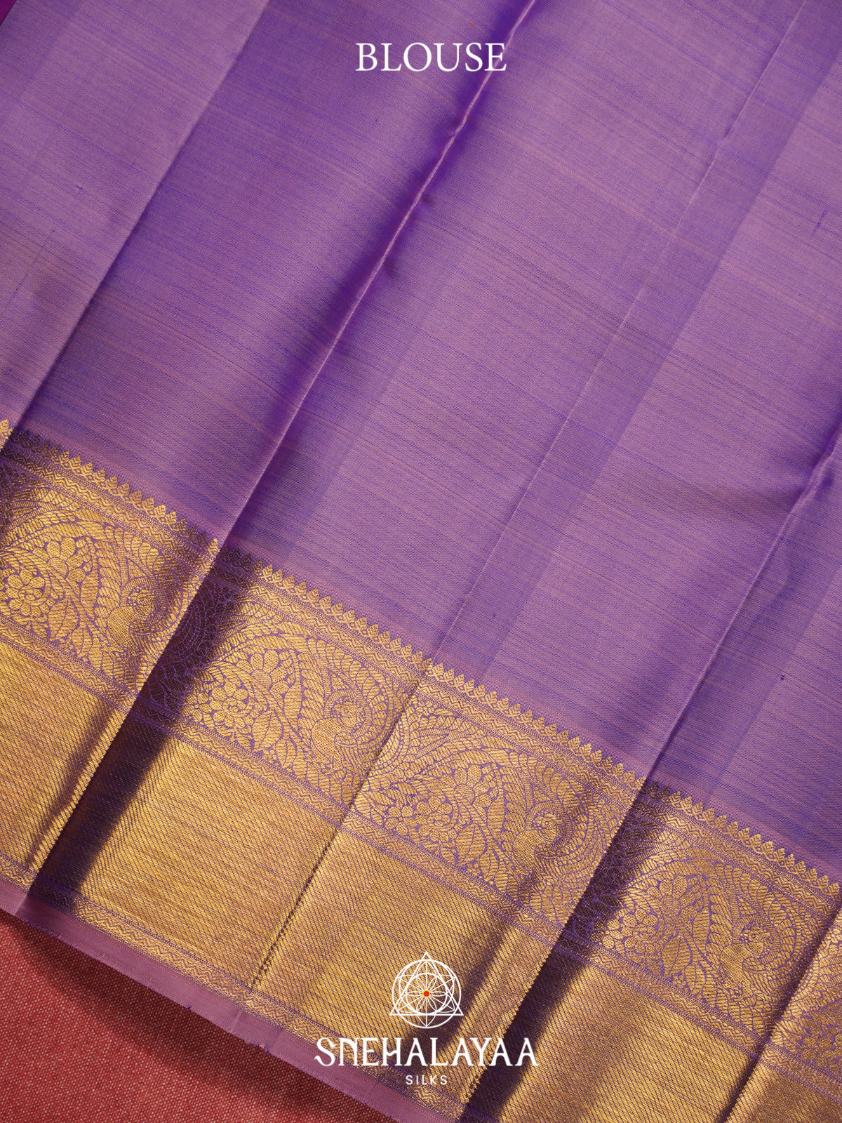 Meganta Purple Kanjivaram Silk Saree