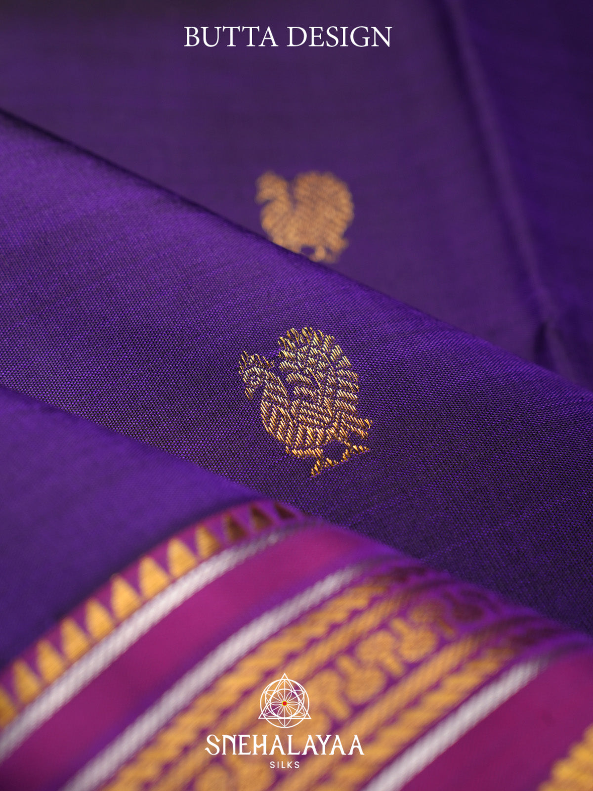 Purple Kanjivaram Silk Saree