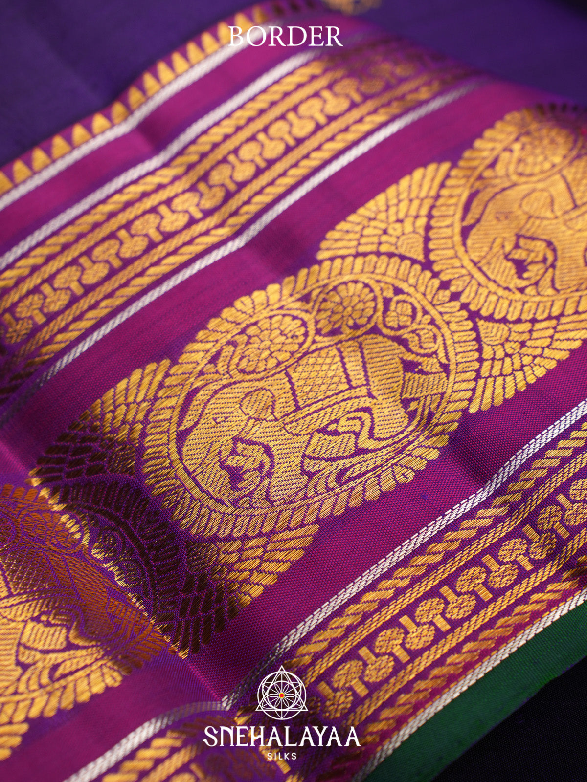 Purple Kanjivaram Silk Saree