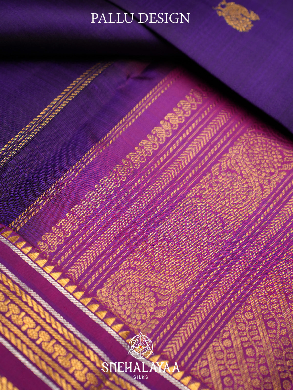 Purple Kanjivaram Silk Saree