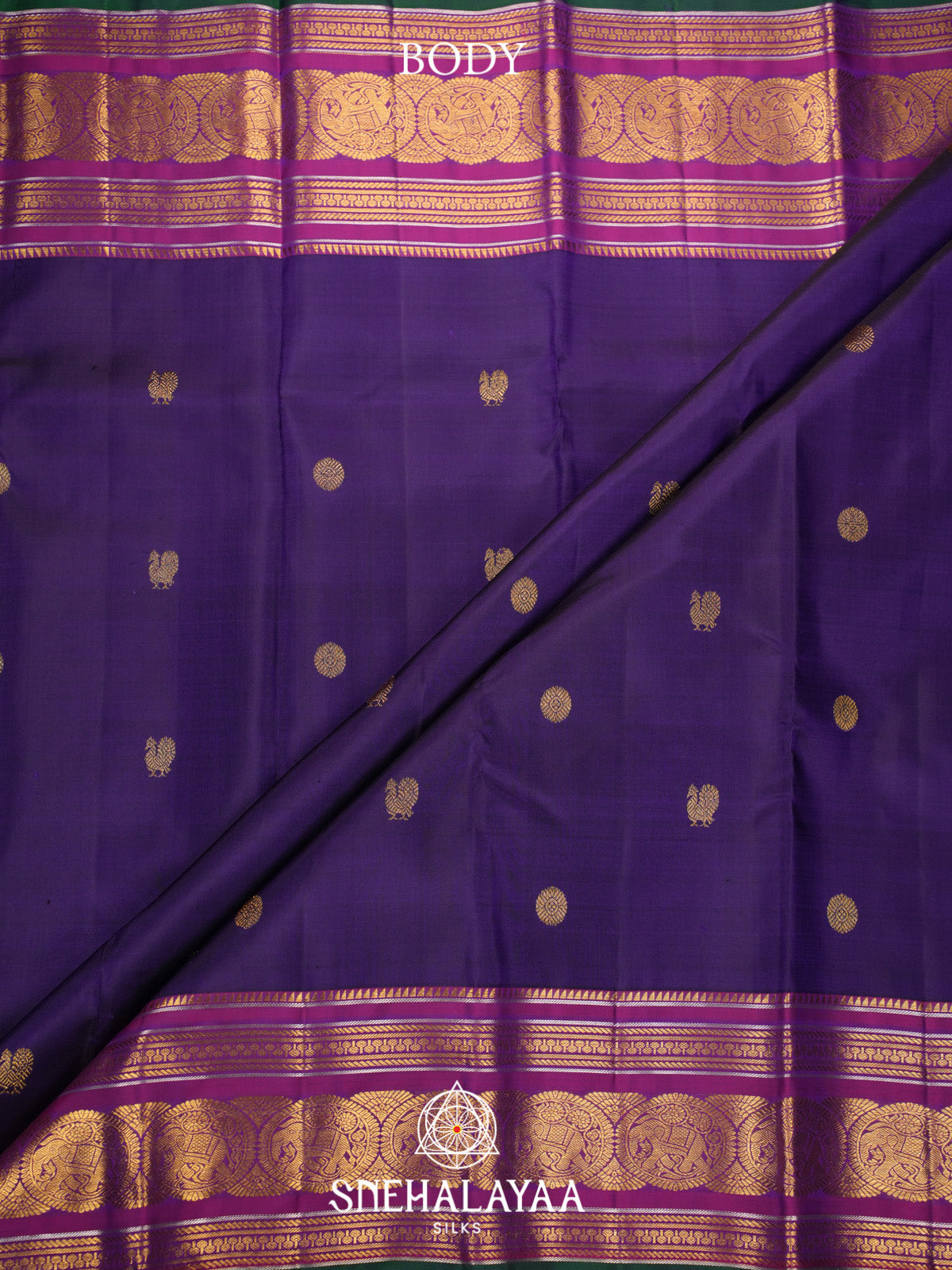 Purple Kanjivaram Silk Saree