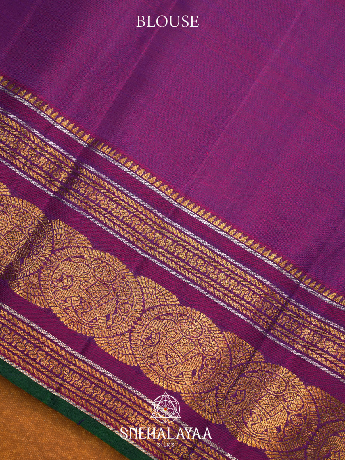 Purple Kanjivaram Silk Saree