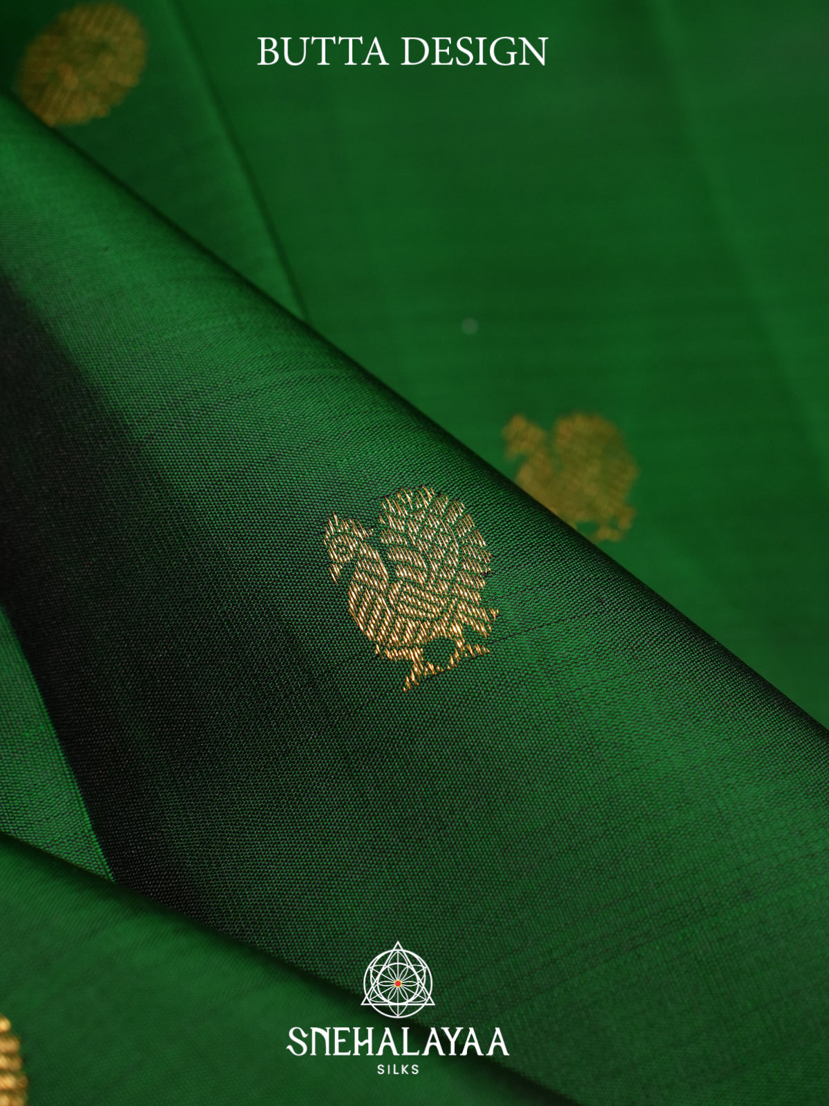Forest Green Kanjivaram Silk Saree