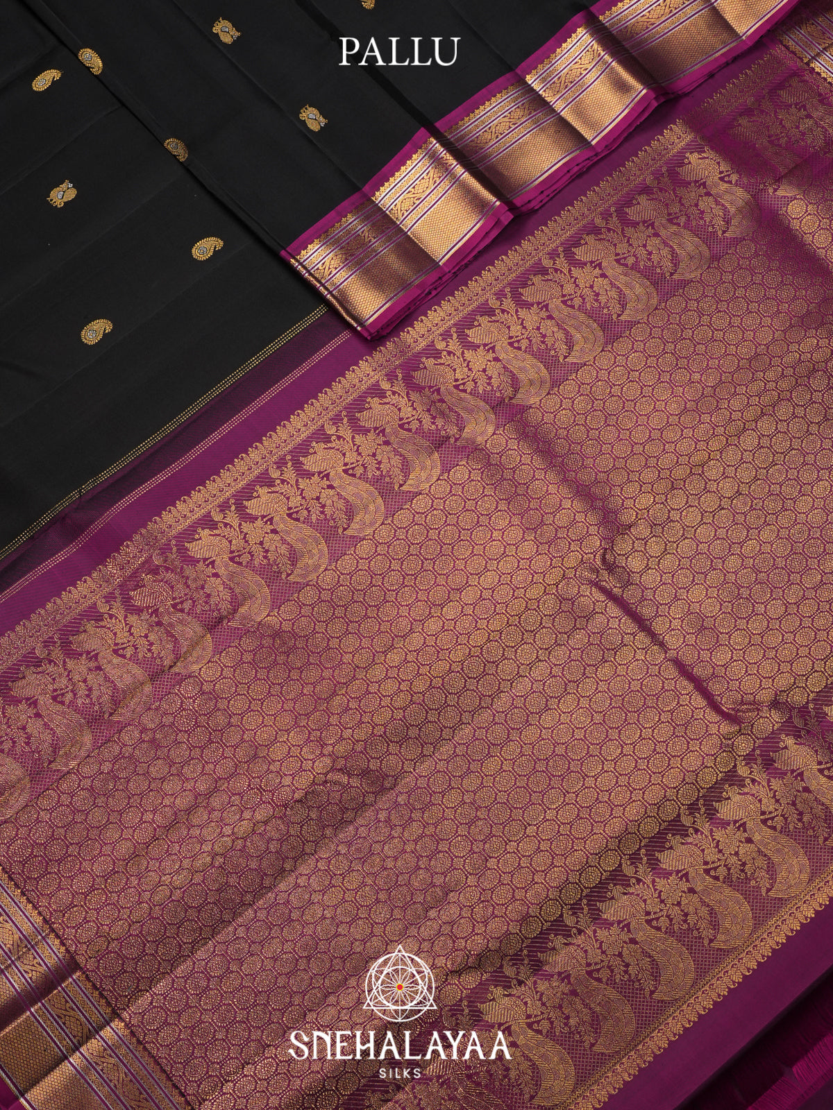 Black Kanjivaram Silk Saree