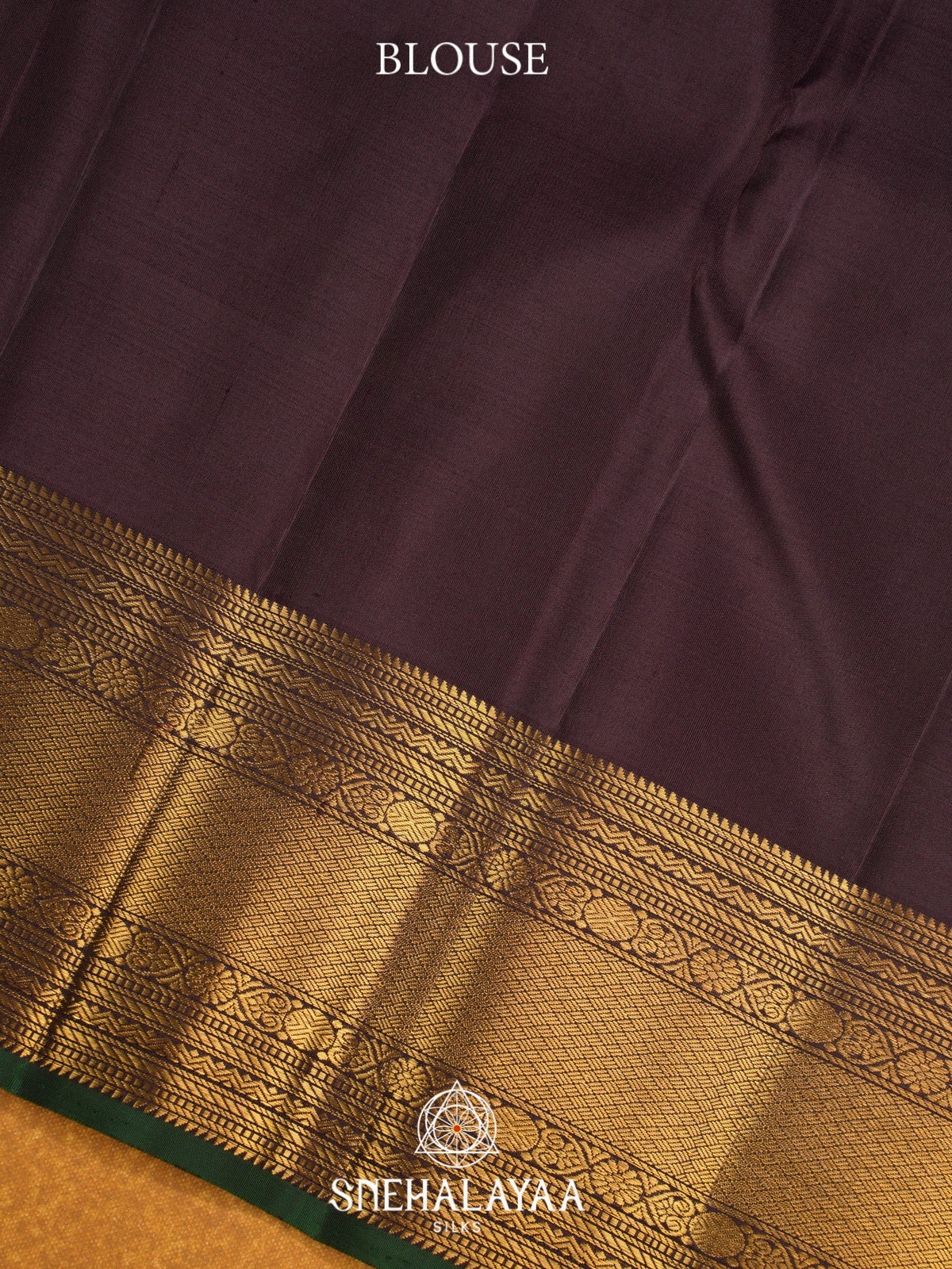 Burnt Orange Kanjivaram Silk Saree