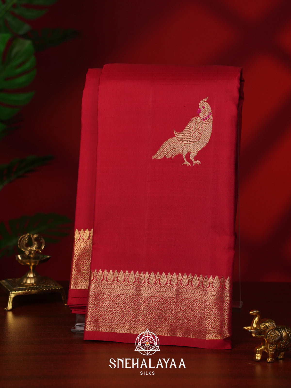Red Kanjivaram Silk Saree