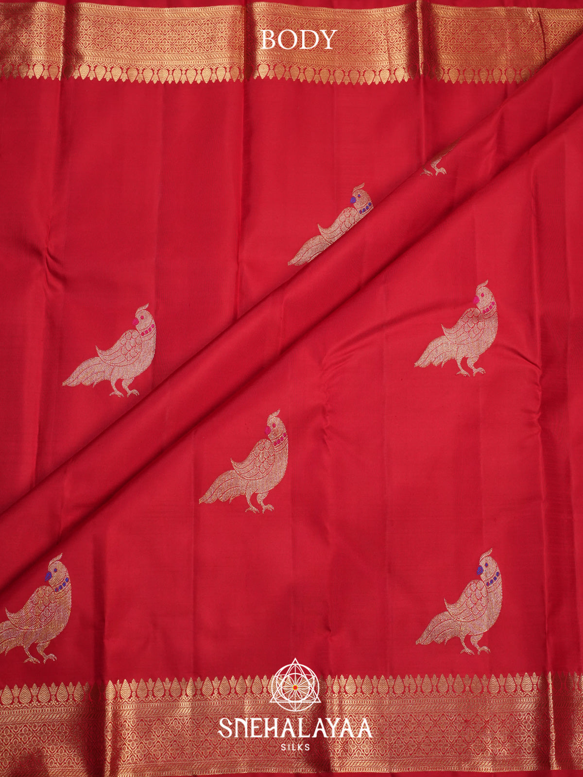 Red Kanjivaram Silk Saree