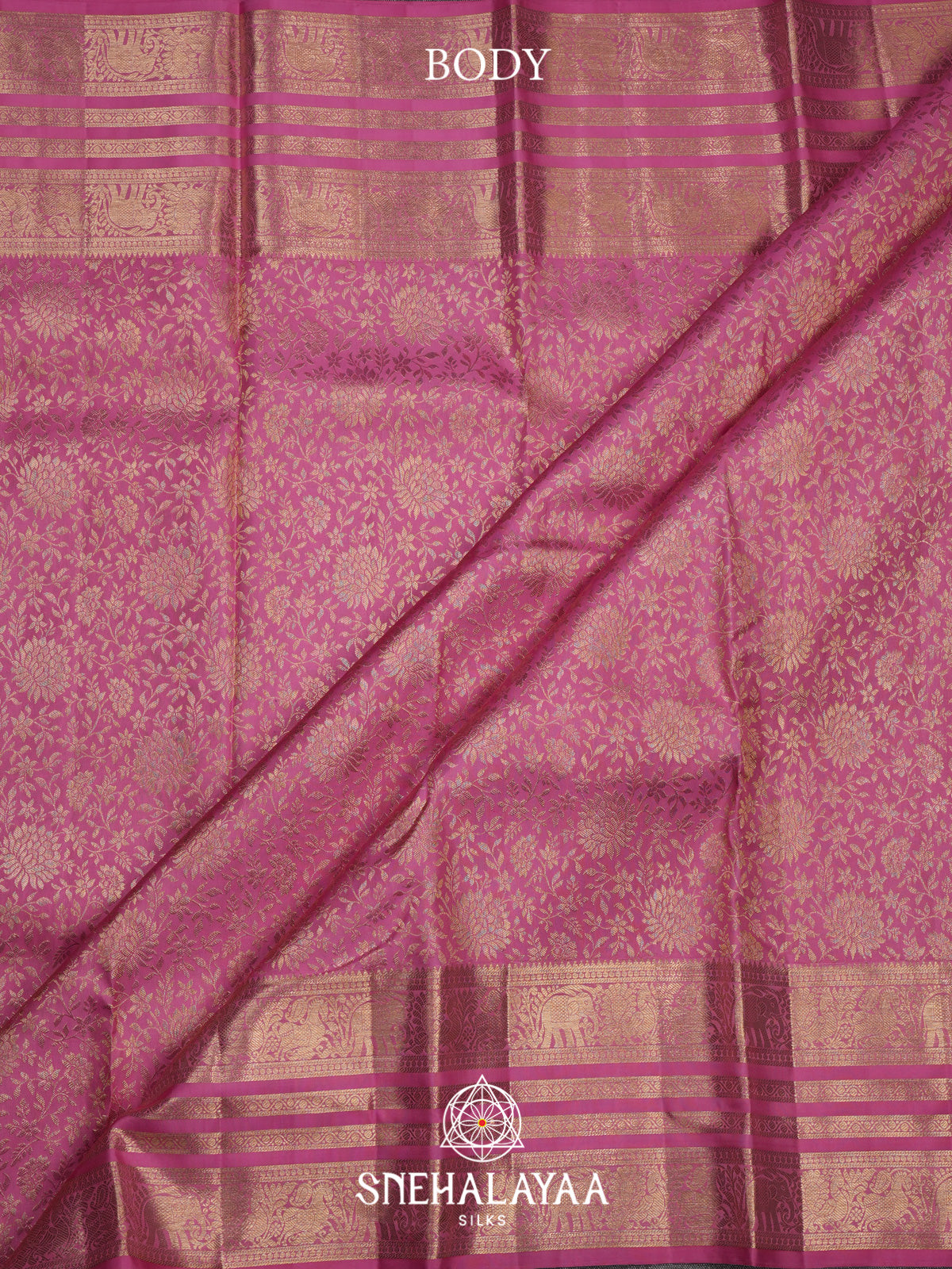 Pink Kanjivaram Silk Saree