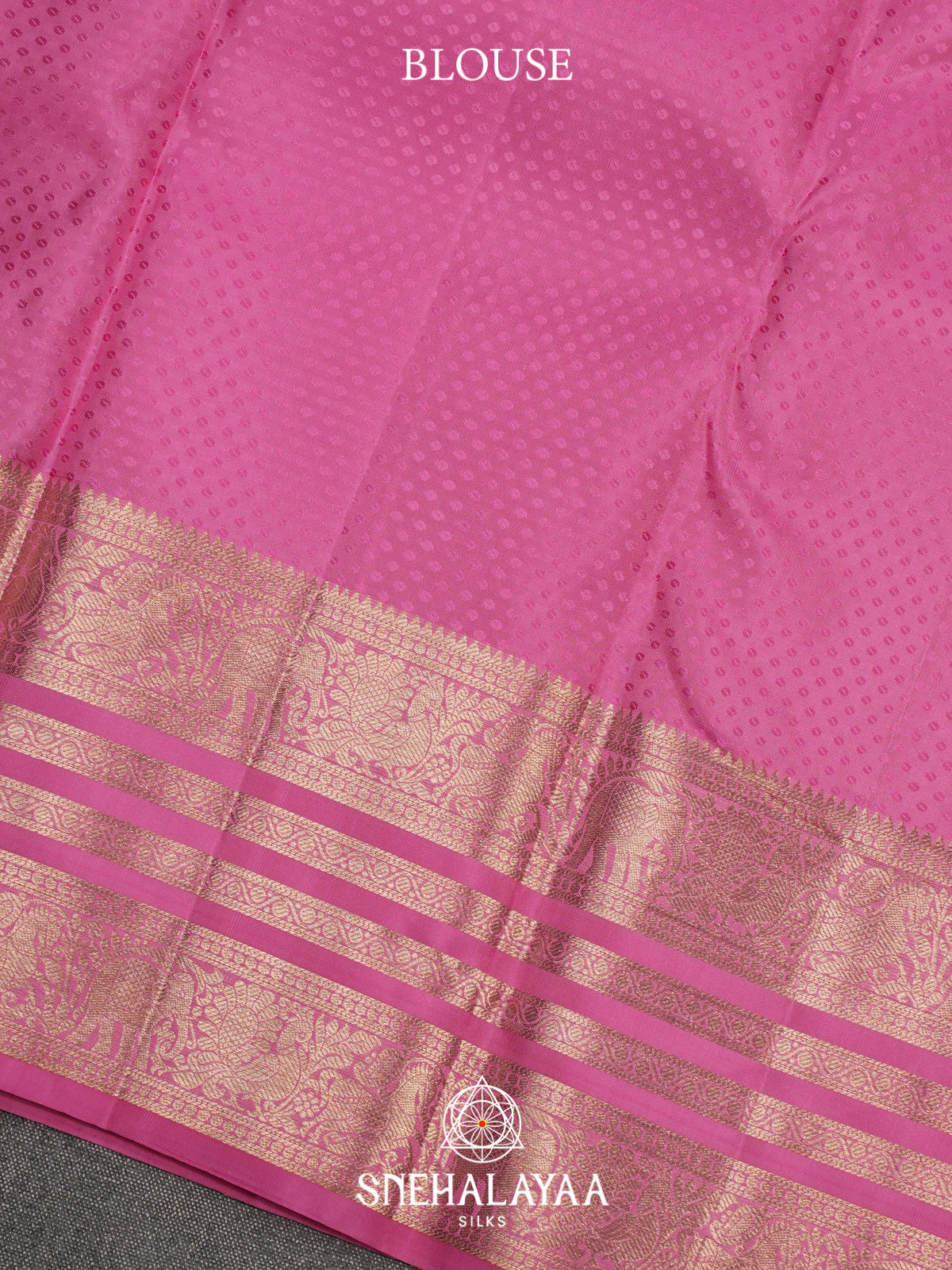 Pink Kanjivaram Silk Saree