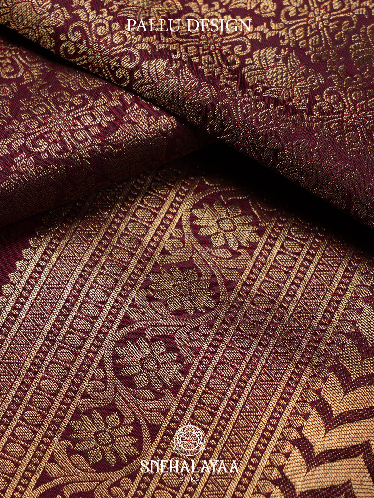 Maroon Kanjivaram Silk Saree