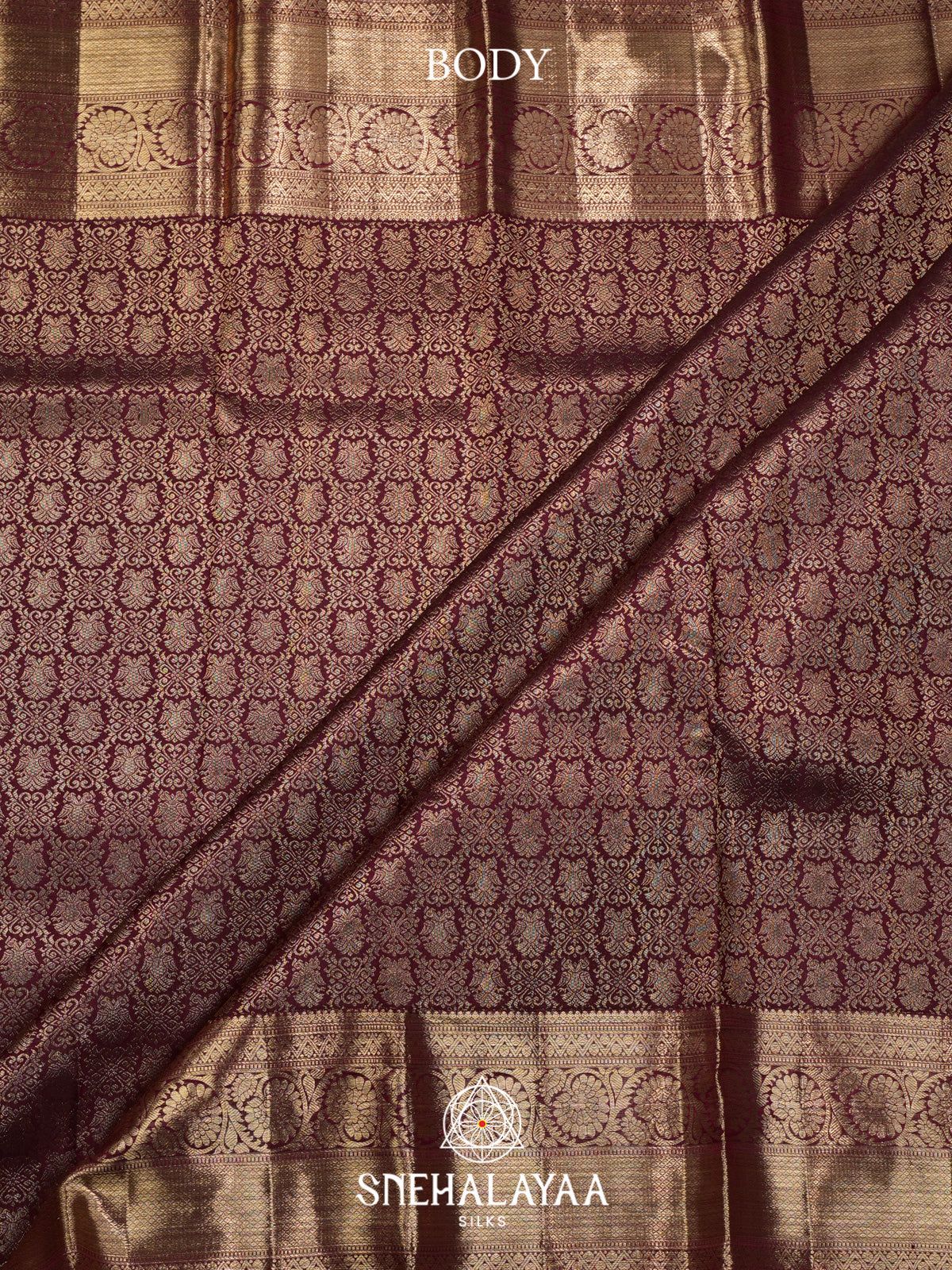Maroon Kanjivaram Silk Saree