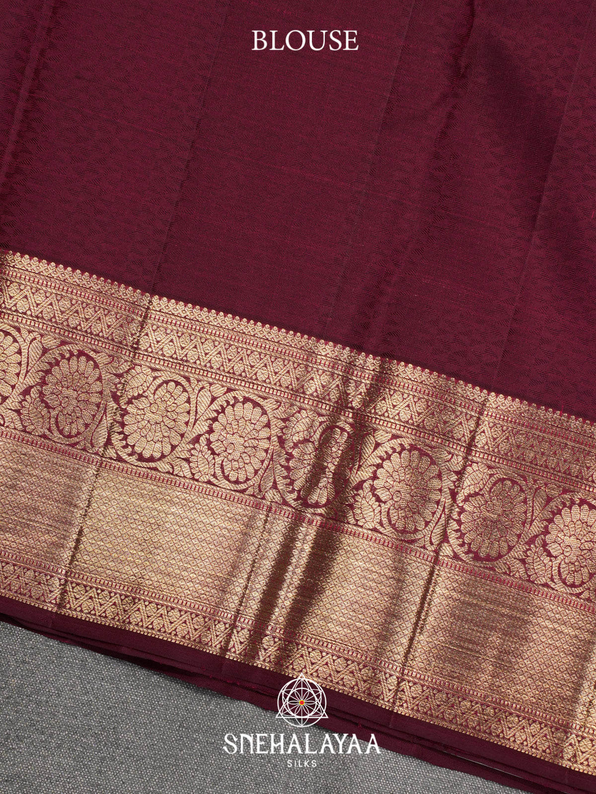Maroon Kanjivaram Silk Saree