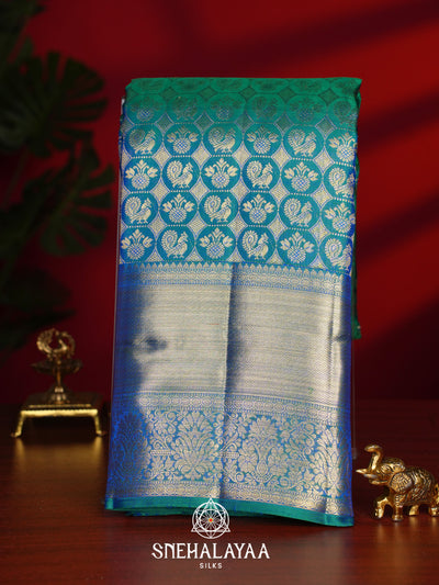 Blue Kanjivaram Silk Saree