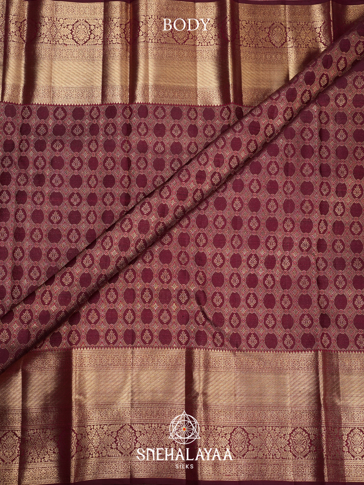 Maroon Kanjivaram Silk Saree