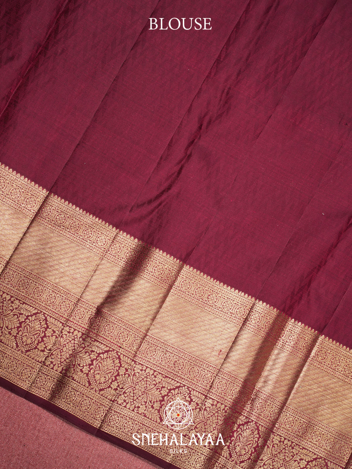 Maroon Kanjivaram Silk Saree