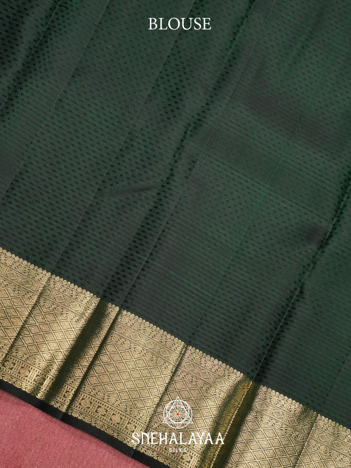 Forest Green Kanjivaram Silk Saree