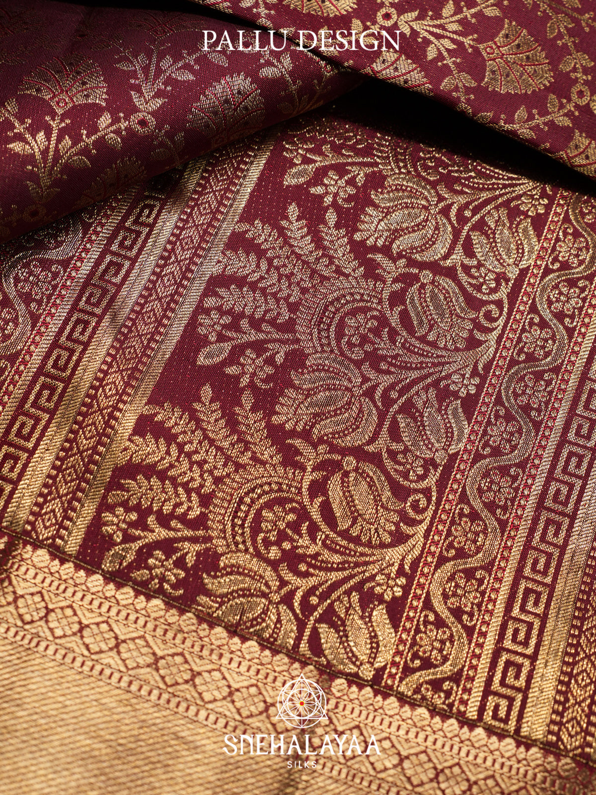 Maroon Kanjivaram Silk Saree