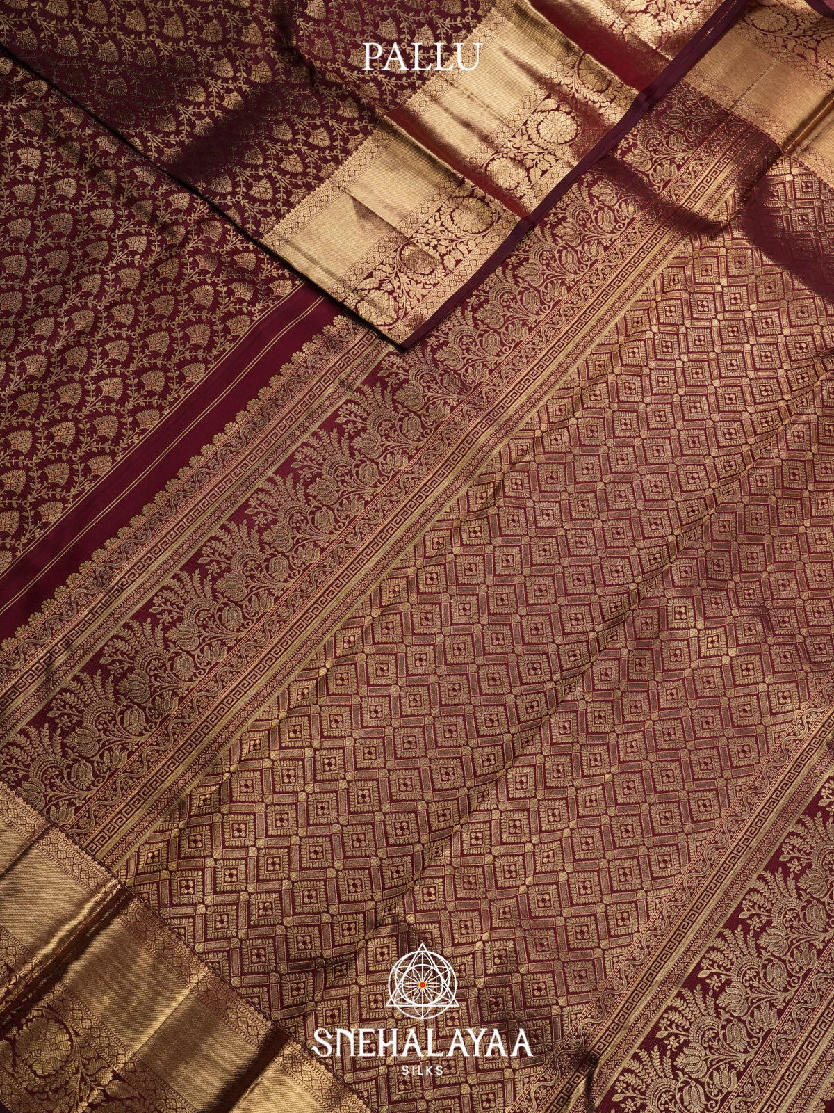 Maroon Kanjivaram Silk Saree