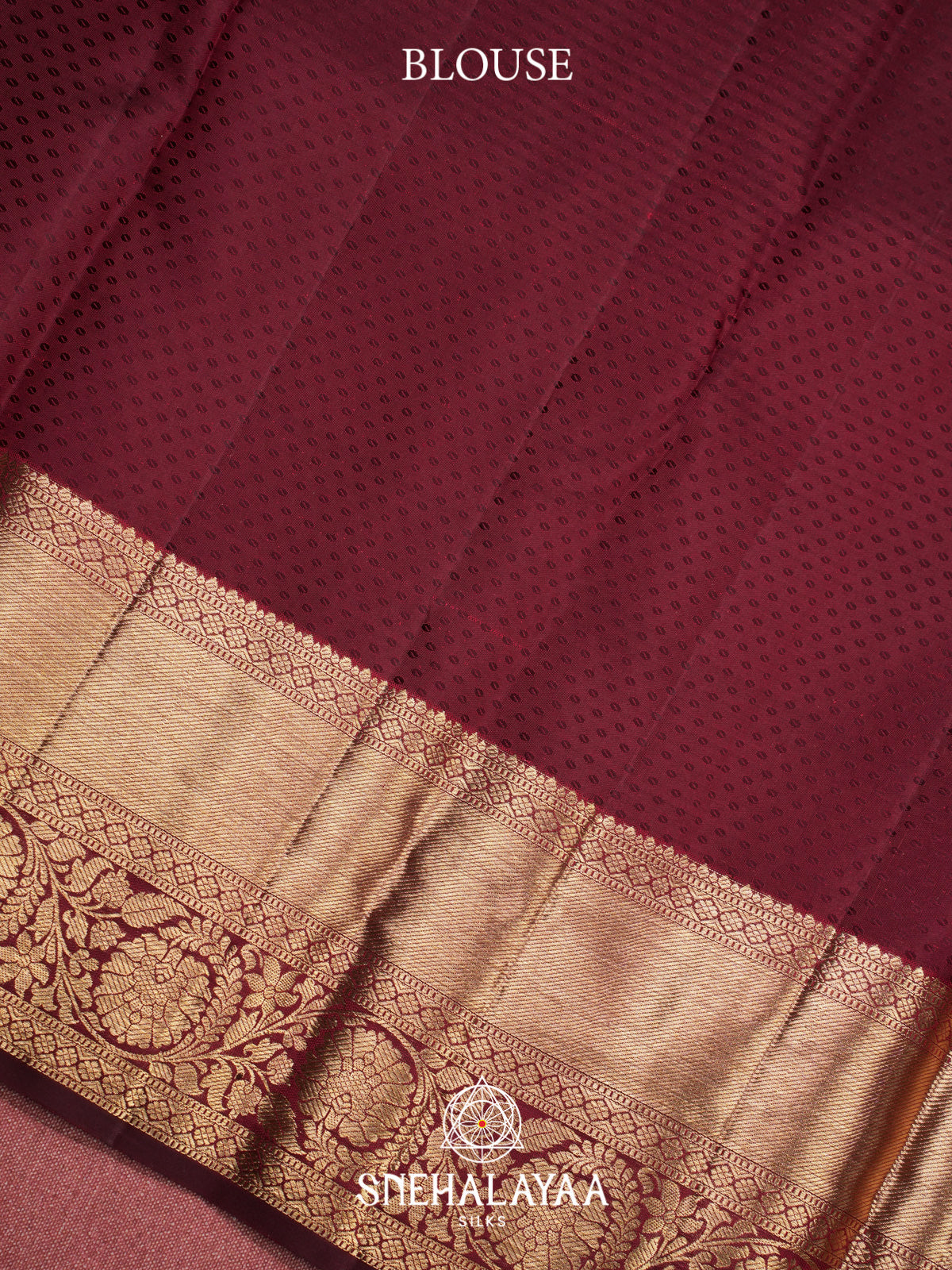 Maroon Kanjivaram Silk Saree