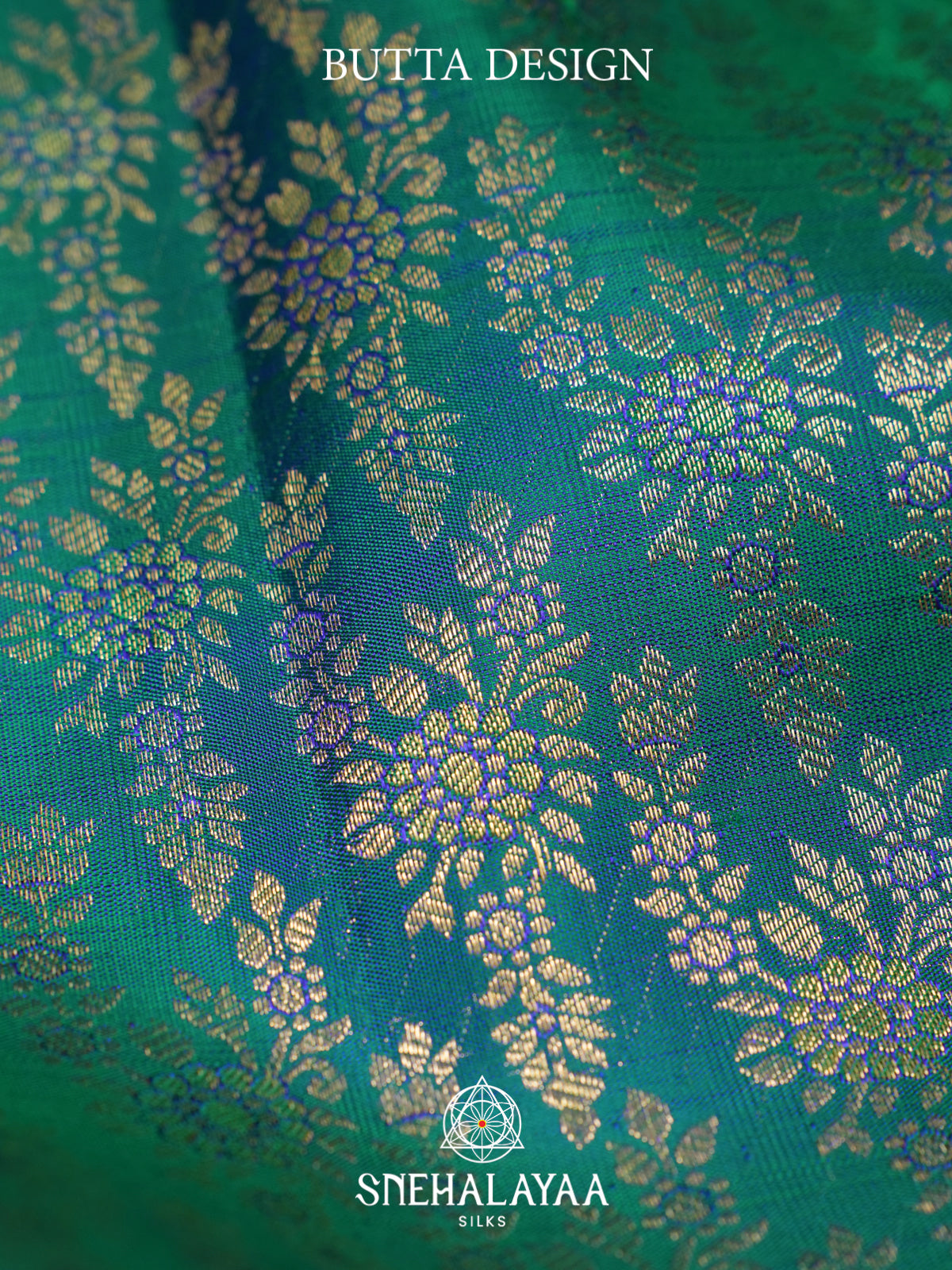 Teal Blue Kanjivaram Silk Saree