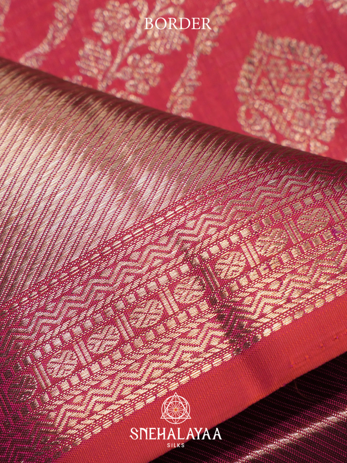 Coral Kanjivaram Silk Saree