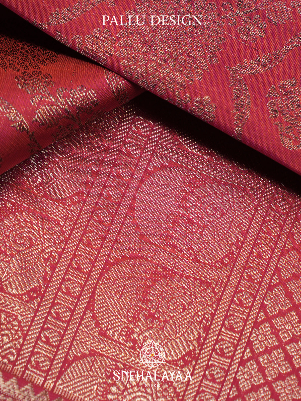Coral Kanjivaram Silk Saree