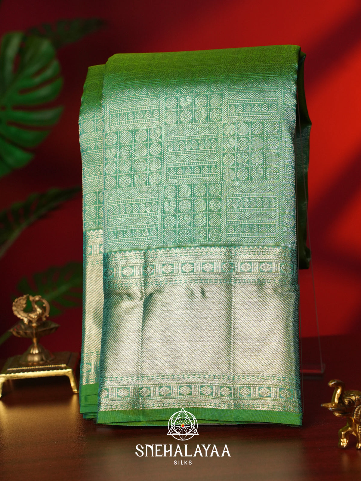 Green Kanjivaram Silk Saree