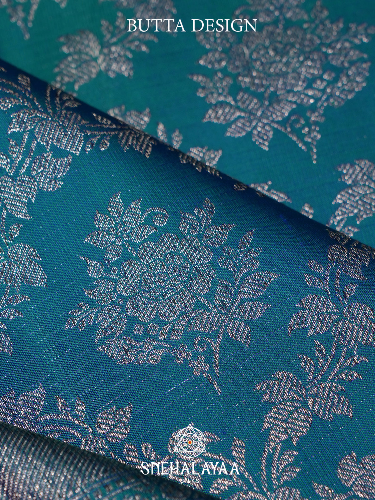 Peacock Blue Kanjivaram Silk Saree