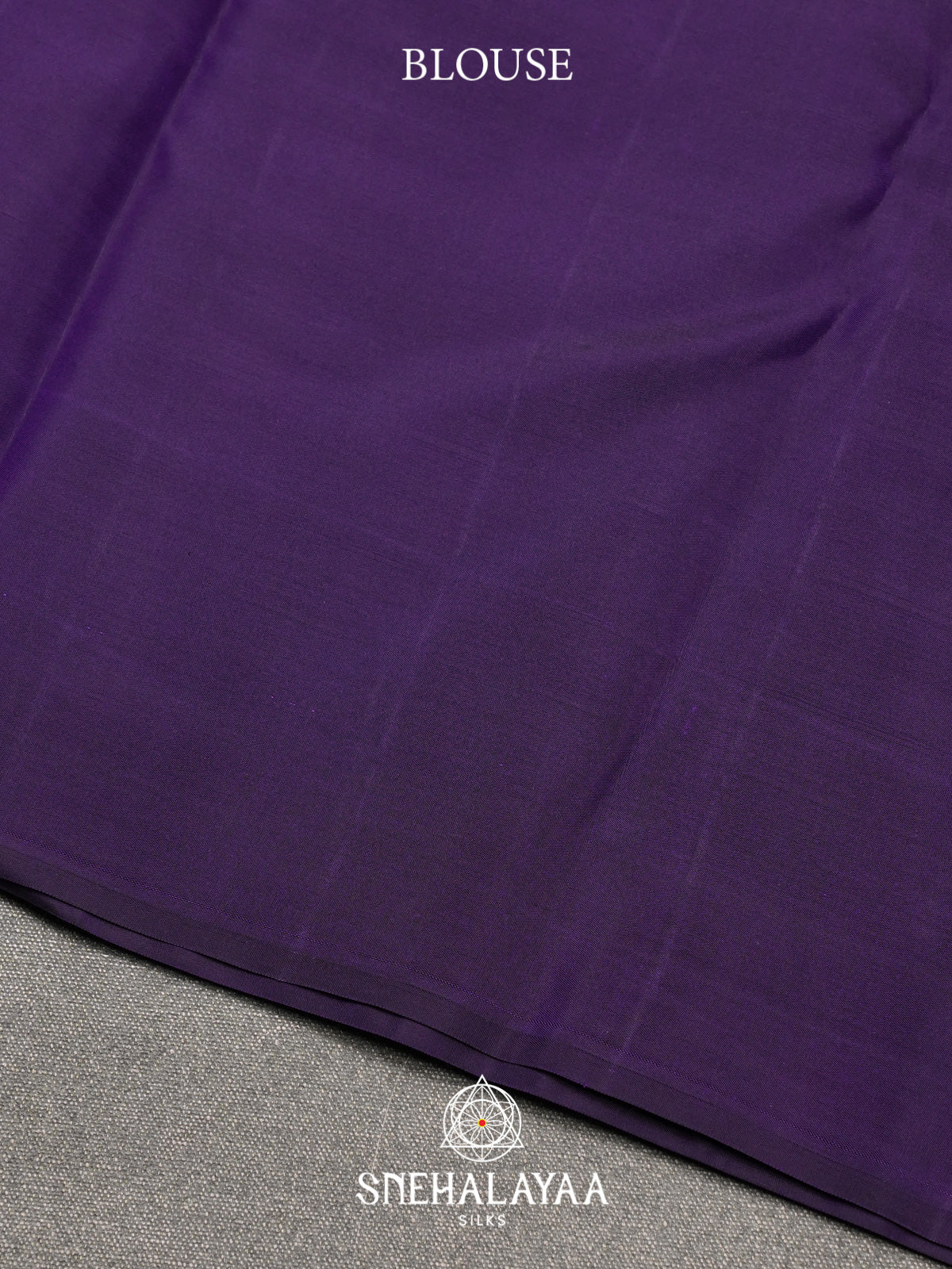Aubergine Purple Kanjivaram Silk Saree