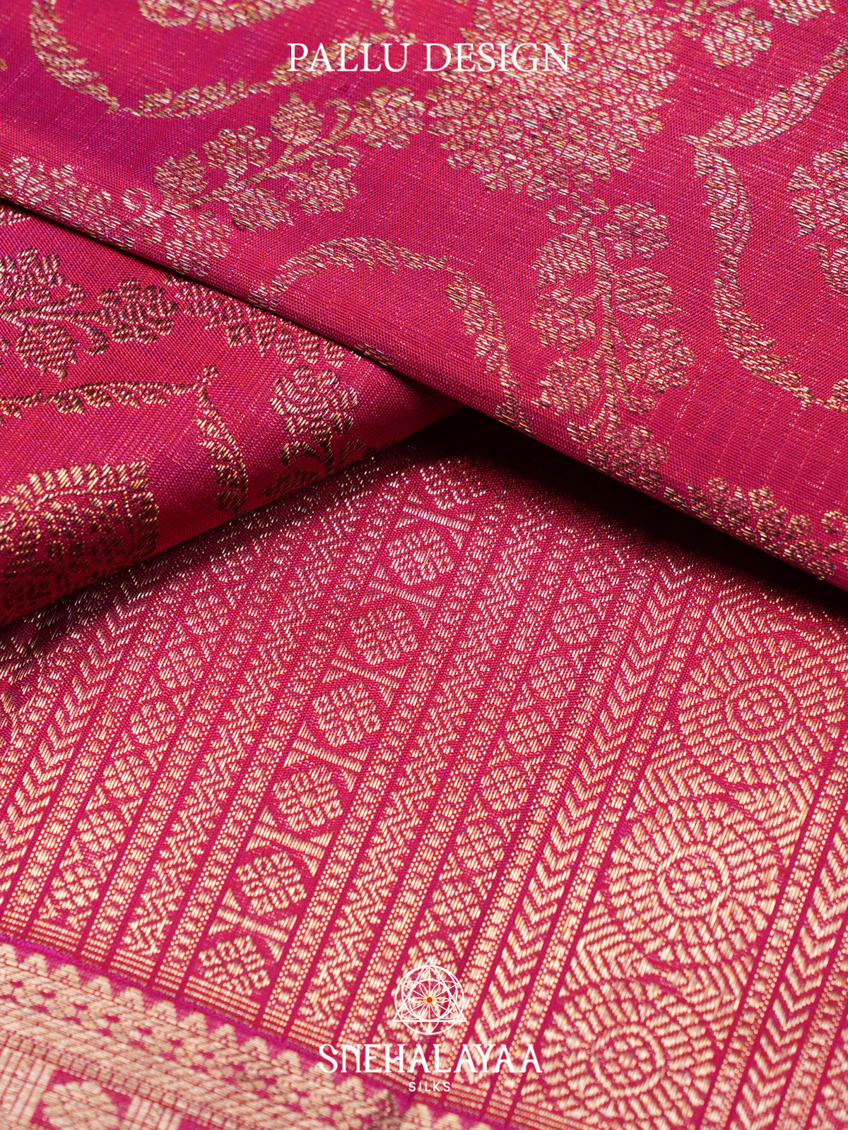 Fuchsia Pink Kanjivaram Silk Saree