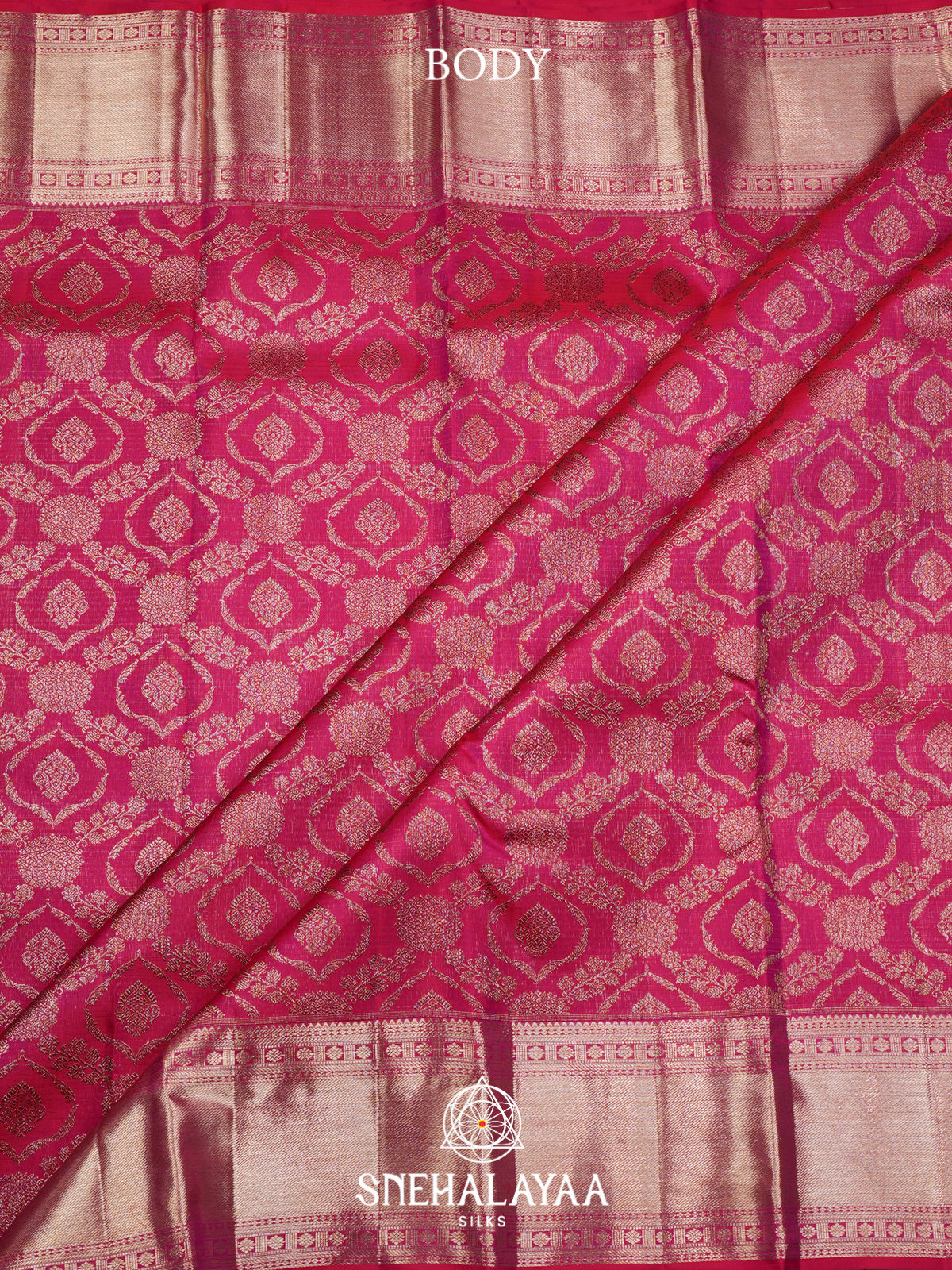 Fuchsia Pink Kanjivaram Silk Saree