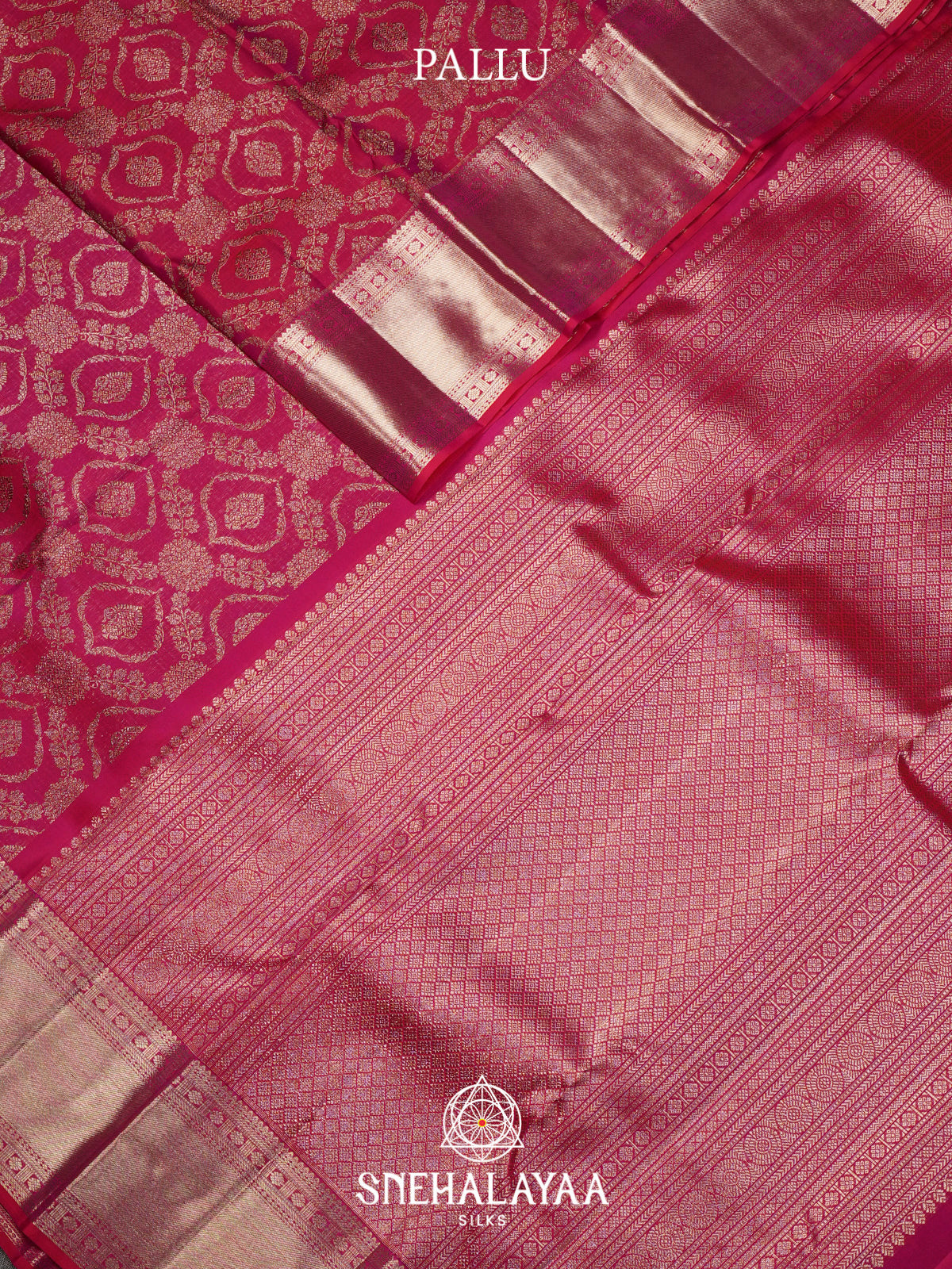 Fuchsia Pink Kanjivaram Silk Saree