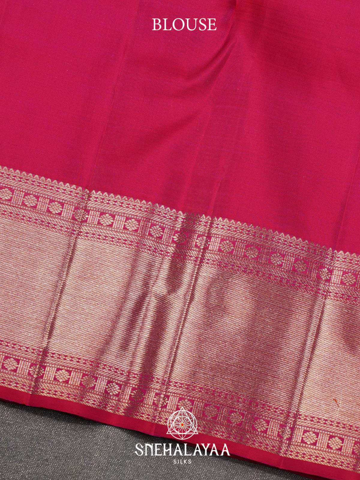 Fuchsia Pink Kanjivaram Silk Saree