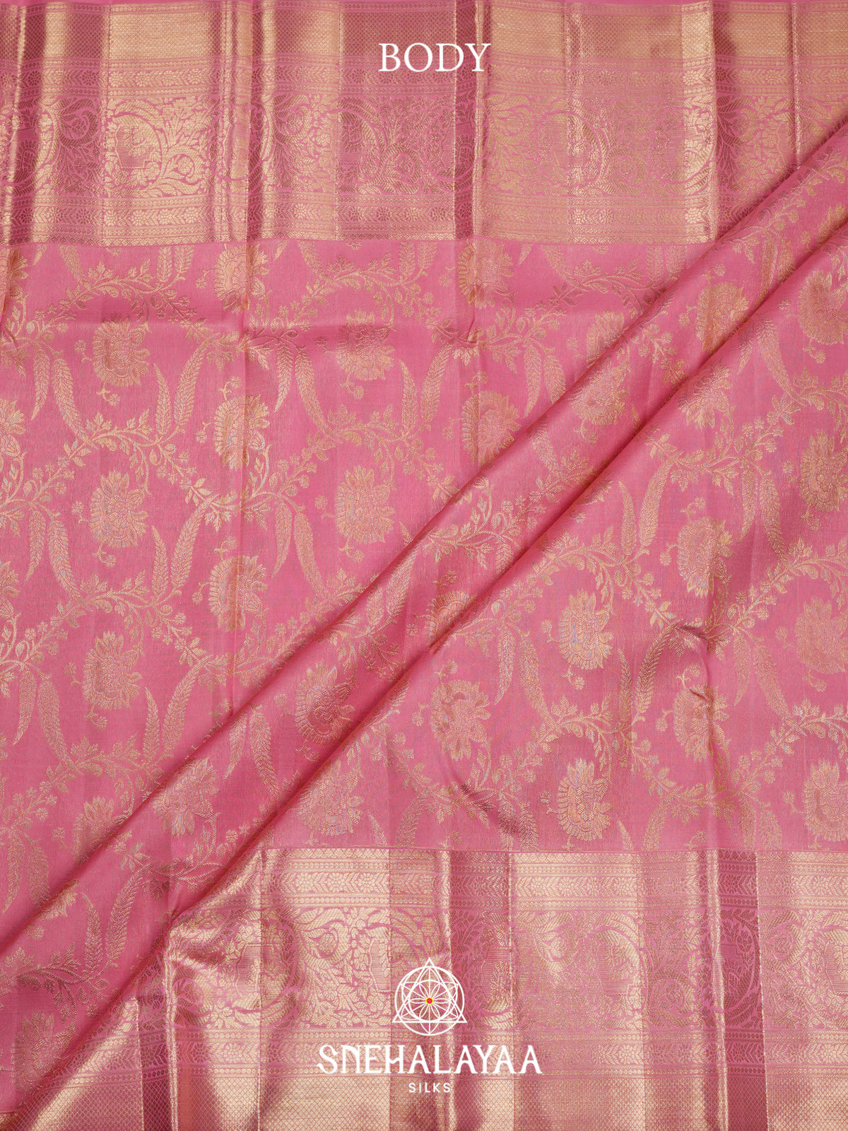 Pink Kanjivaram Silk Saree