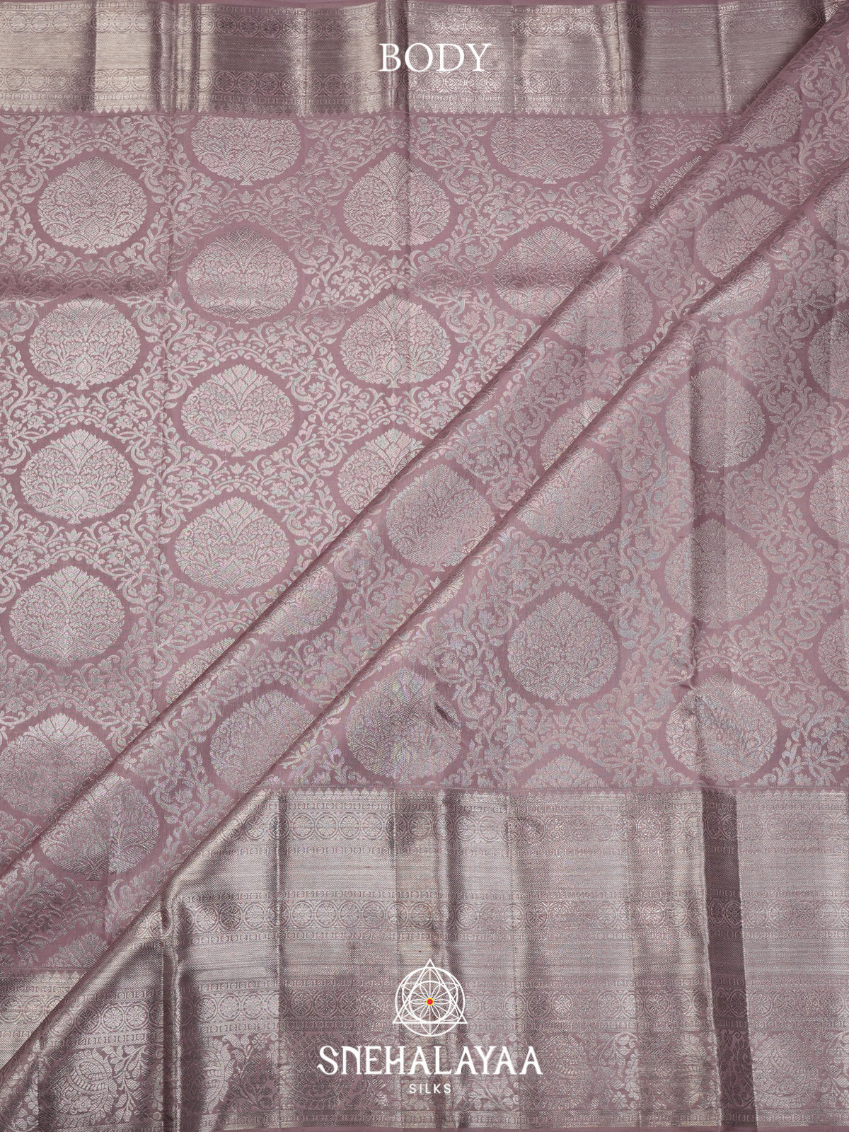 Grey Kanjivaram Silk Saree