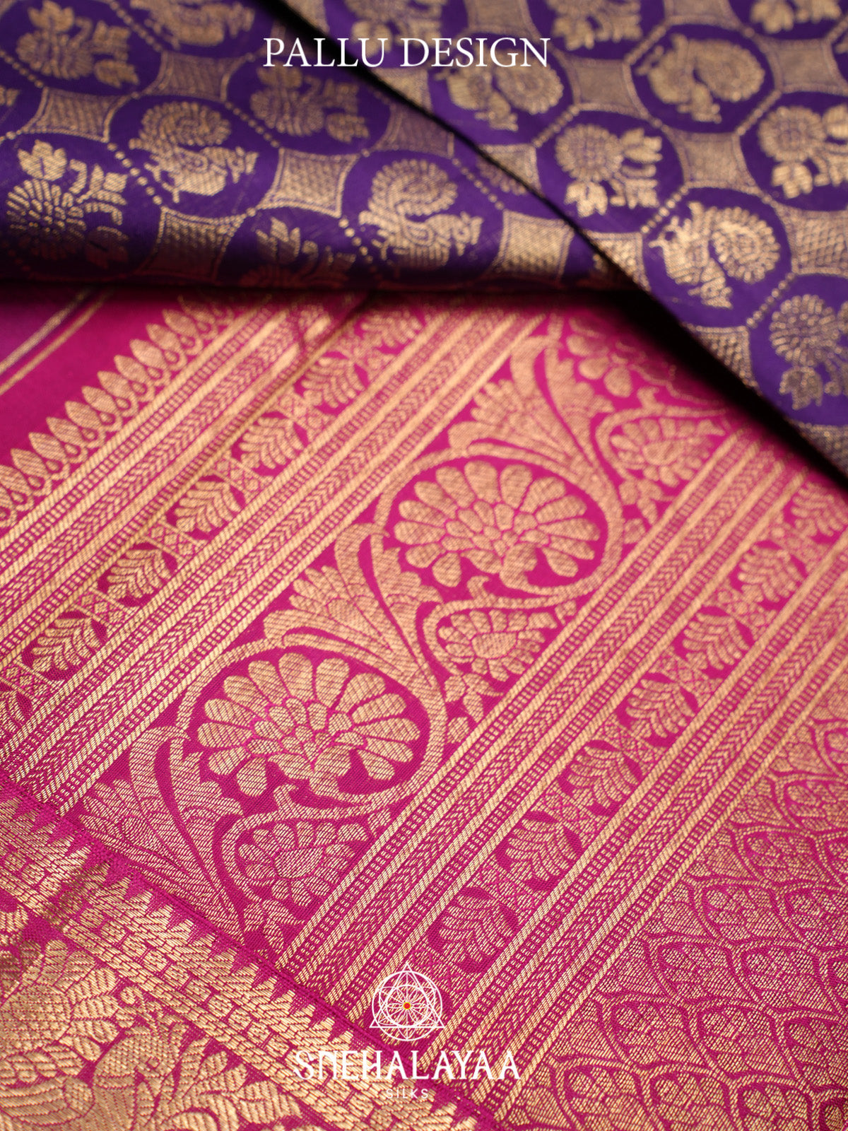 Purple Kanjivaram Silk Saree