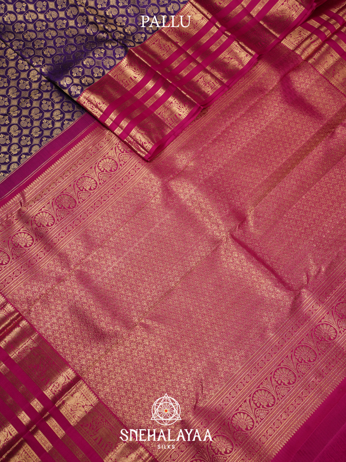 Purple Kanjivaram Silk Saree